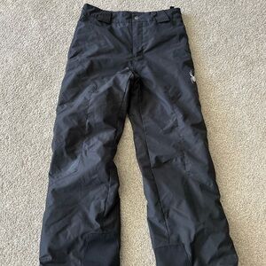 Spyder Kids Black Snow Pants